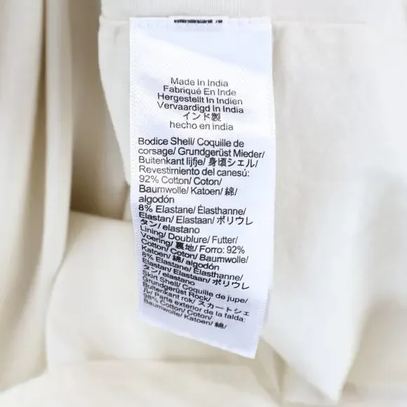 J.Crew Drop Waist Mixy Dress Natural Size XS Tall NWT - Picture 9 of 10